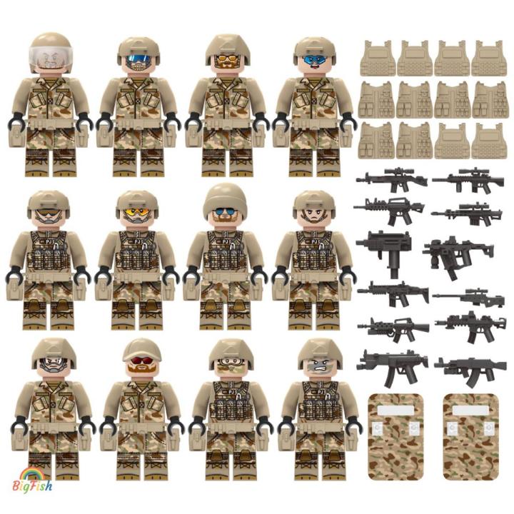 Military Minifigure Lego Compatible Building Blocks for Kids Soldier Toys Lego minifigures Army Toys for Boys Daraz.pk