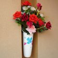 Vase, Flower Vase for Home Decoration – Pure Polypropylene Flower Vase – Holder - Hanging Flower Vase - Pack of 1 - (Flowers Not-Included). 