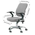 Topsky Modern Simplism Stretchable Separate Chair Cover, Universal Elasticity Removable Office Chair Cover for Office Rotating Chairs. 