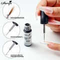 Monja 3Pcs/set 5ml Nail Art Metal Gel Liner Mirror Painting Glitter Gel Polish Chrome Super Bright Effect Painting Drawing Line French Acrylic Soak Off UV LED Varnish DIY Nail Art Tool. 