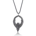 MIDY Game Bloodborne Cosmic Eye Necklaces Crow Hunter Wheel Hunter Badge Pendant Necklace Men Women Fans Cosplay Jewelry Gift. 