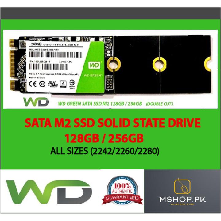 WD GREEN M2 2242 SATA SSD 128GB / 256GB MULTI SIZE 2242 2260 2280 SOLID STATE DRIVE FOR LAPTOP / PC DOUBLE CUT