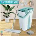 AlClean Flat Squeeze Mop and Bucket - Hand-Free Wringing Floor Cleaning Mop for Floor Cleaning. 