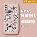chenyyka For Huawei P20 Case Cartoon Cute Dinosaur Thin Leather Soft Full Lens Back Cover Camera Protect Cases Shockproof Casing. 