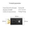 【Special Promotion】 4K Dp to -Compatible Video Adapter Displayport Male to -Compatible Computer TV Monitor Converter for PC TV Easy Install.