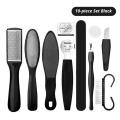 Stainless Steel Foot Care Kit Foot Rasp Foot Dead Skin Remover Clean Double-sided Toenail Care Kit Professional Pedicure Tools. 