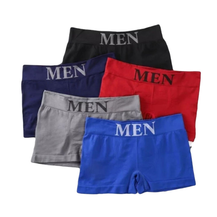 Pack Of 3 Men Logo Boxer For Men Original - Keep It Original And Comfy With Logo Boxers- Breathable And Comfortable