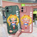JIUMOO Case For OPPO A15 Case Cartoon Sailor Moon Thin Shockproof Square Edge Silicone Casing Full Lens Cover Camera Protect Cases Softcase. 