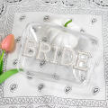Pearled Bride Makeup Bag Luxury Creative Travel Bride Cosmetics Bag Cosmetic Storage Wedding Toiletry Bag for Bridal Shower Wedding Day Bridesmaids Honeymoon Travel Beauty Essentials. 