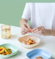 10 Pcs Plastic Plates | Premium - Quality Spit Bone Dish Household Food Grade Plastic Plates - Spit Bone Dish Round Square Set Dining Table - Garbage Plate - Dinner Set - Dinnerware. 