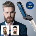 Beard & Hairs Styling/Straightening Comb.For Men Ionic Hair Brush Straightener.. 