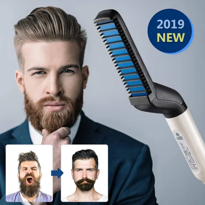 Mens heated styling comb for beard hotsell