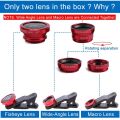 3 In 1 Macro Wide Angle Fish Eye Lens Phone For iPhone XR XS X 8 7 6 Plus SE Samsung Xiaomi Huawei Fisheye Camera Lense Kit-Silver. 