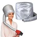 Bonnet Hooded Dryer Attachment for Deep Conditioning, Soft Bonnet Hood Hairdryer Attachment Cap with Headband for for Hair Styling & Hair Drying (Grey), Portable Hair Drying Salon Cap Bonnet Hood Hat Blow Dryer Attachment. 