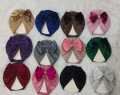 Pack Of 8 Turban Baby Girl Caps Bow Headband Stylish Caps. 
