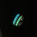 Luminous Ring for Couple Creative Glowing in the Dark Player 1 Player 2 Matching Gaming Ring for Women Men Valentine's Day Gift. 