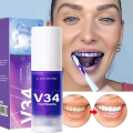 V34 Teeth Whitening Toothpaste Remove Plaque Coffee Stains Cleaning Oral Hygiene Bleaching Dental Tools Fresh Breath Tooth Care. 