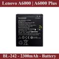 Lenovo A6000/A6000 Plus BL-242 Battery For Lenovo A6000 - 2300mAh. 