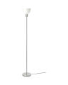 IKEA Uplight - Floor Lamp - Silver With White Shade. 