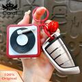 Carat Interactive Keychain Pendant Portable Voice Recorder Keychain Pendant with Loop Playback Simple Operation Keyring for Diy Recording Ideal Bag Accessory for Abs Material Keychain. 