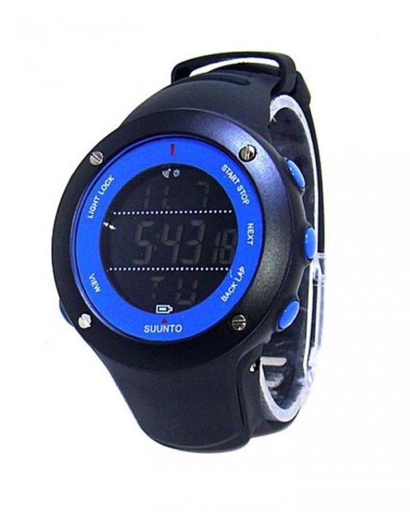 Suunto Digital Black Rubber Strap with Blue Dial Watch