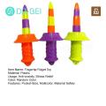 Fingertip Fidget Toy Colorful Mini Telescopic Cutter Fidget Toy Fun Stress Relief Sensory Toy for Teens Adults Creative 3d Printing Party Favor School Study Break Toy. 