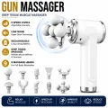 Electric Massager -Gun Massager Deep Tissue Muscle Massager  6 Speed Levels  9 Massage Heads  Rechargeable Portable Body Massage Gun  Full Body Pain Relief  Massager  Massager Machine-6 Speed Quiet Percussion Massage Gun for Pain Relief Gym Recovery. 