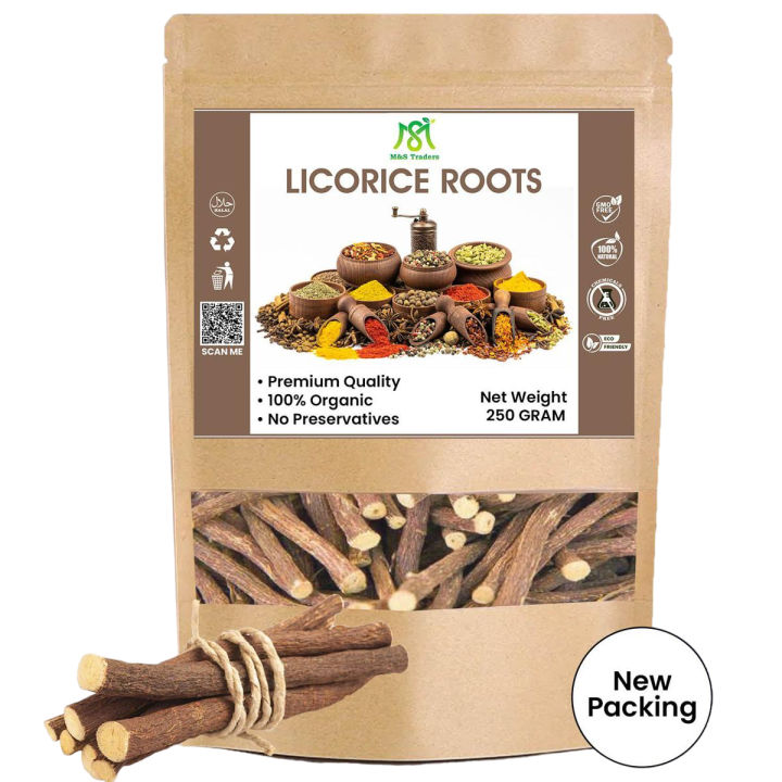 Mulethi Licorice Root | Roots Organic 250 Gram