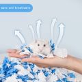 【COD Hamster Paper Cotton Sawdust Bedding Cotton Compressed Paper Strip Bedding Golden Bear Hedgehog Pet Water Absorption and Deodorization. 