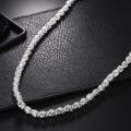 Doteffil 925 Sterling Silver 20/24 Inch Faucet Chain Necklace For Women Man Fashion Wedding Engagement Charm Jewelry. 