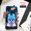 Huawei Y9 Prime 2019 Pouch Cover - Cat Soft Back Cover Case for Huawei Y9 Prime 2019. 