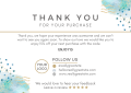 Thank you Cards | Customizable | Thank You Card for Supporting Small Business | Elegant and Professional Design | Recommended for Online Retailers, Small Business Owners & Local Stores (2" x 3.5" Regular Size) by Prime Impressions. 