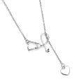 Fashion Women Stethoscope Heart Pendant Necklace Doctor Nurse Jewelry Love Gift. 