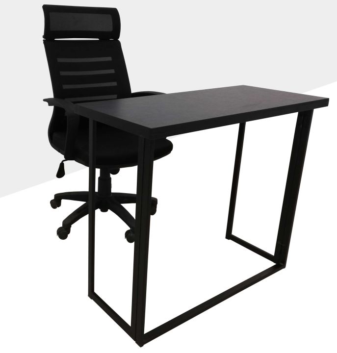 Smart Portable Folding Study Table Office Workstation Multipurpose Table 36x16 Inches Metal Frame MDF Top Foldable Laptop Table