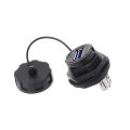 USB Female Socket Plug Panel Mount Adapter USB 3.0 Waterproof Connector IP68. 
