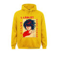 Novelty Anime Death Note Hoodie For Men Print L Lawliet Hooded Sweats Graphic Soft Mystery Manga Sweatshirt Clothes Guys Gift. 