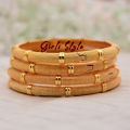 (1pair) 24k Bracelets & Bangle Bangles Design New Fashionable Artificial Jewellery Women Gold Plated Bangles -New Trend bangles For Girls Fancy Bangles/Kangan For Women,Girls,Ladies  Party / Wedding / Anniversary / Engagement/ Daily Wearing/Gifts.. 