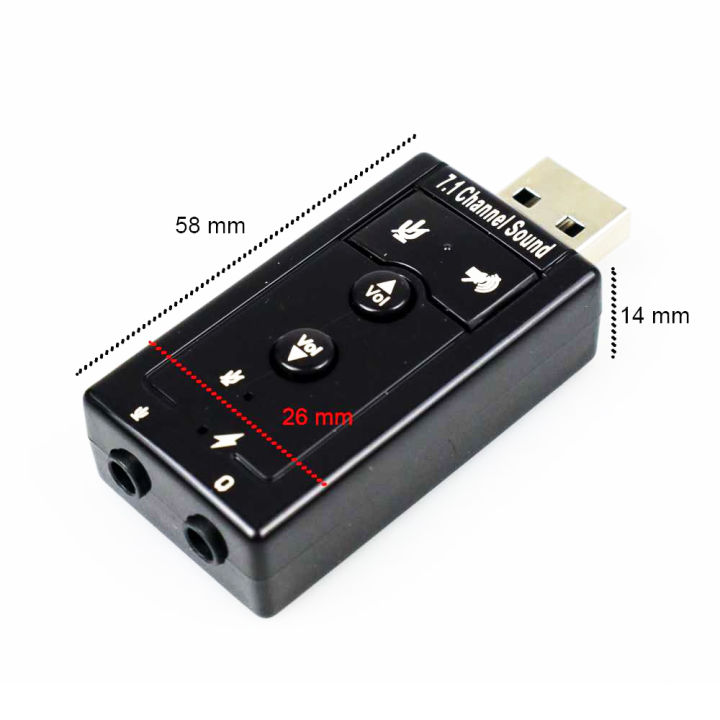USB%202.0%207.1-Channel%20Virtual%20USB%203D%20Stereo%20Audio%20Adapter%20External%20Sound%20Card%20with%203.5%20mm%20Audio%20and%20Microphone%20Ports,%20Internal%20Amplifier%20and%20Volume%20Controls%20-%20Image%202