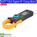 NJTY T-26A True-RMS Clamp Multimeter DC Curent Clamp Meter Digital rue RMS AC DC Ohm Hz C/F Pinza Amperimetrica Tester by Electrica. 