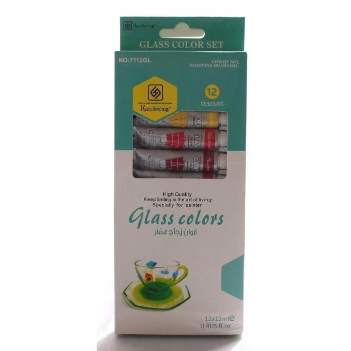 Glass Paints - Pack Of 12