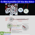 5v USB Mini Humidifier DIY Kits & 24V Ultrasonic Humidifier Mist Maker Fogger Nebulizer Water Fountain Pond Atomizer Head Air Humidifier by Electrica. 
