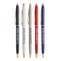 Business Metal Ballpoint Pen Hotel Advertising Gift Gel Pen Lettering Engraved Name Customized Logo Student Stationery Wholesale. 