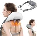Neck and Shoulder Massager with Heat, Portable Massage Pillow, Shiatsu Back Shoulder and Neck Massager with Heat, 5D Kneading Neck Massager, for Pain Relief Deep Tissue. 