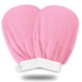 Pack of 2 Super Deals Bath Scrubber, Body Exfoliating gloves and Dead Skin Remover Exfoliating gloves. Great for Spray Tan Removal or Keratosis Pilaris, Made of 100% Viscose Fiber. 