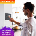 Smart Switch Board Stickers for Home and Office Electric Board Labels Modern Décor. 