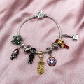 KEEMEEUYZO Marvel Charm Bracelet Iron Man Beaded Bracelet Captain America Shield Thor Hammer Hulk Thanos Pendant Diy Jewelry Bracelet. 