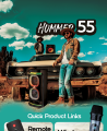 Audionic® Hummer H55 Tws Function LED Display with Wireless Mic RGB Lights USB Supported 8x8 Trolly Speaker. 