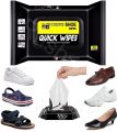 Natural Sneaker & Shoe Cleaner Wipes Packs of 80 Portable Sneakers Cleaner Shoe Wipes Quickly Remove Dirt & Stains These Disposable Shoe Cleaning Wipes Can Be Used On Most Footwear. 