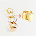 2 in 1 ring and bracelet Stretchable Twist Folding Jewelry. 