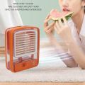 Rechargeable Portable Desktop Air Conditioner USB Mini Air Cooler Fan Water Cooling Fan with 3 Speed Spray Humidifier Purifier for Car Home.. 